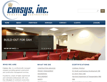 Tablet Screenshot of consys-inc.net